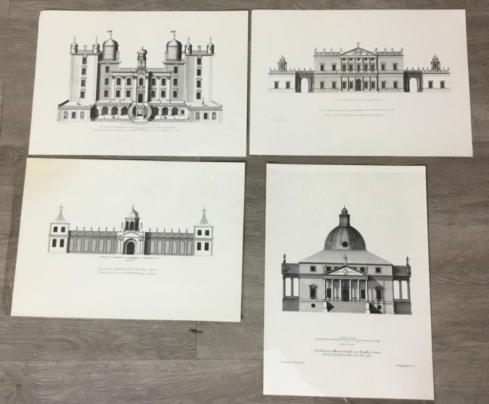 Lot 162: 4 Architectural Engravings After Colen Campbell