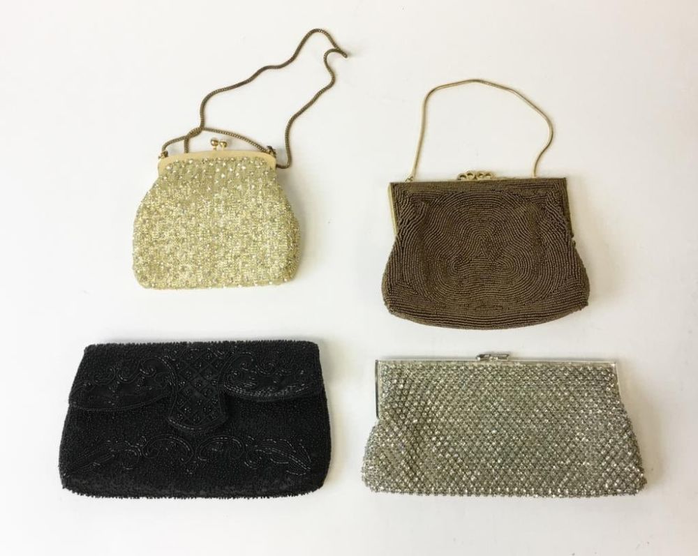 Lot 215: Lot of 4 Beaded Bags