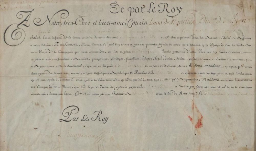 Lot 240: Pre 19th-Century French Document