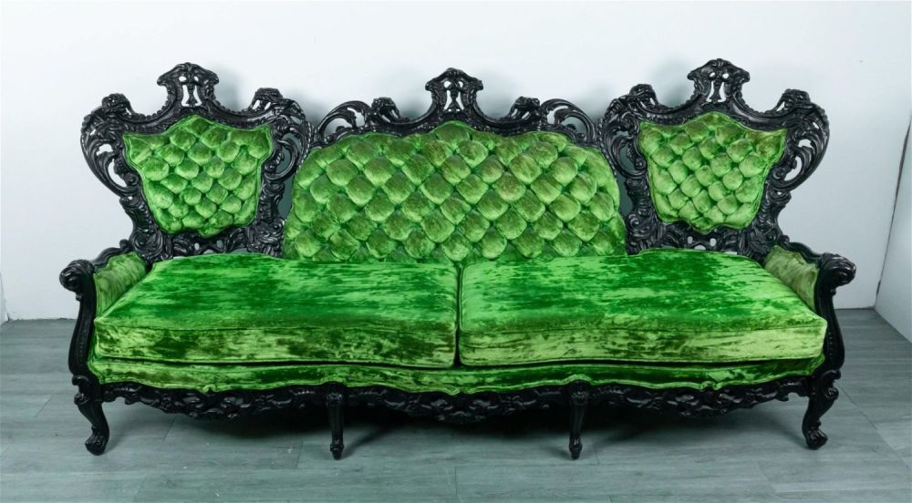 Lot 259: American Rococo Revival Style Sofa