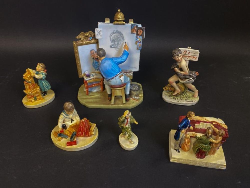 Lot 276: Sebastian Miniatures & Norman Rockwell Porcelain