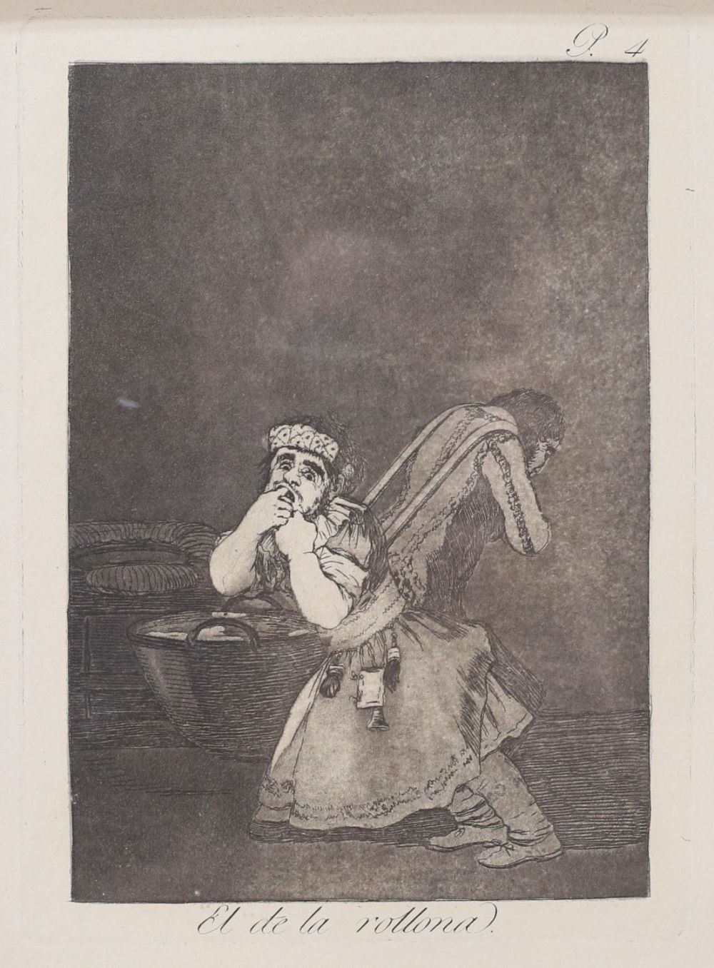 Lot 186: Francisco Goya Etching & Aquatint El de la Rollona