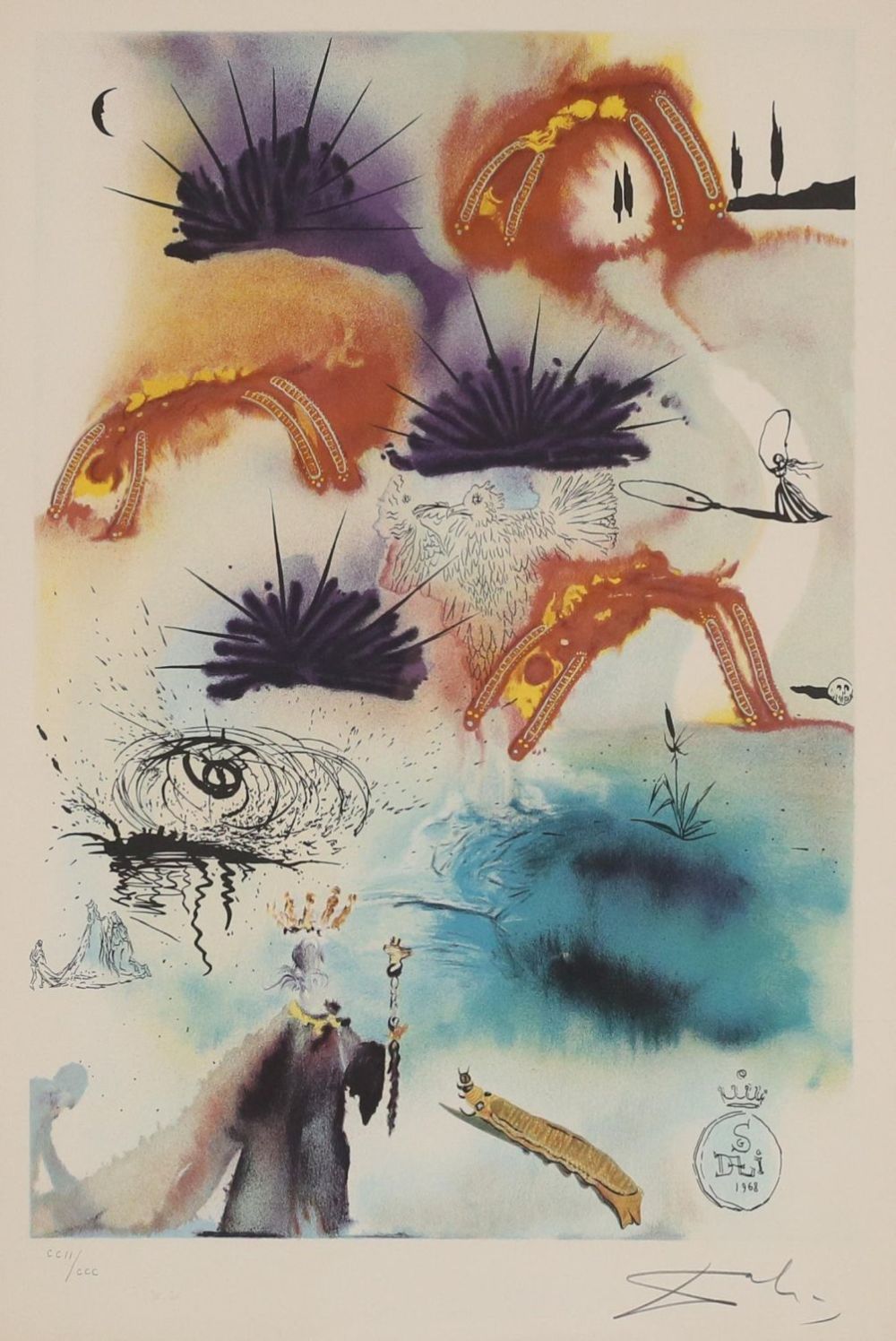 Lot 190: Salvador Dali Lithograph The Lobster Quadrille