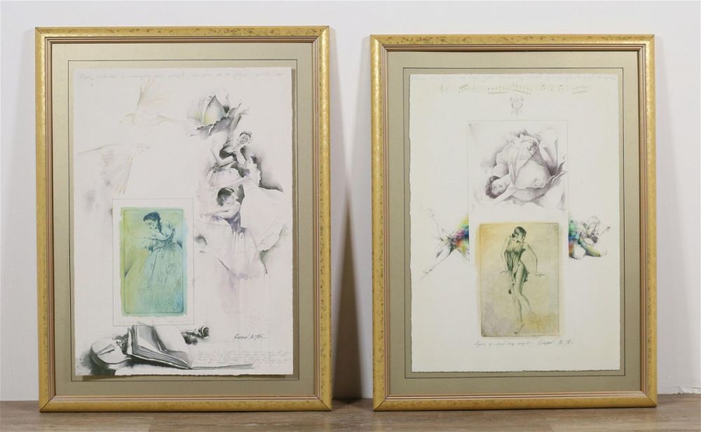 Lot 252: 2 Michael Gorban Prints Dancers