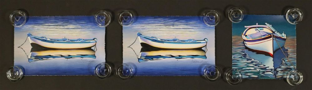 Lot 297: 3 Igor Medvedev Serigraphs Boats