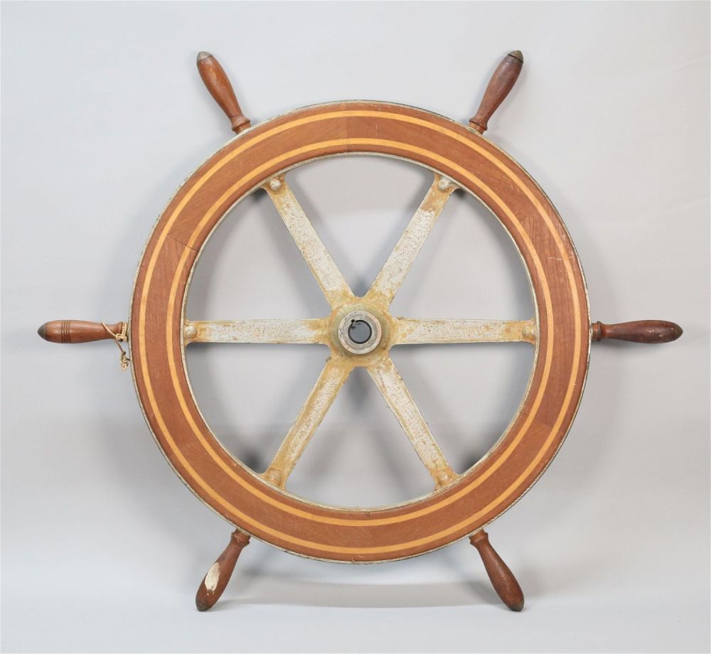 Lot 339: Wooden Ship's Wheel