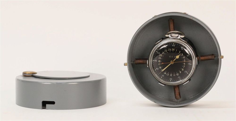 Lot 343: Hamilton G.C.T. WWII Pocket Watch in US Army Case