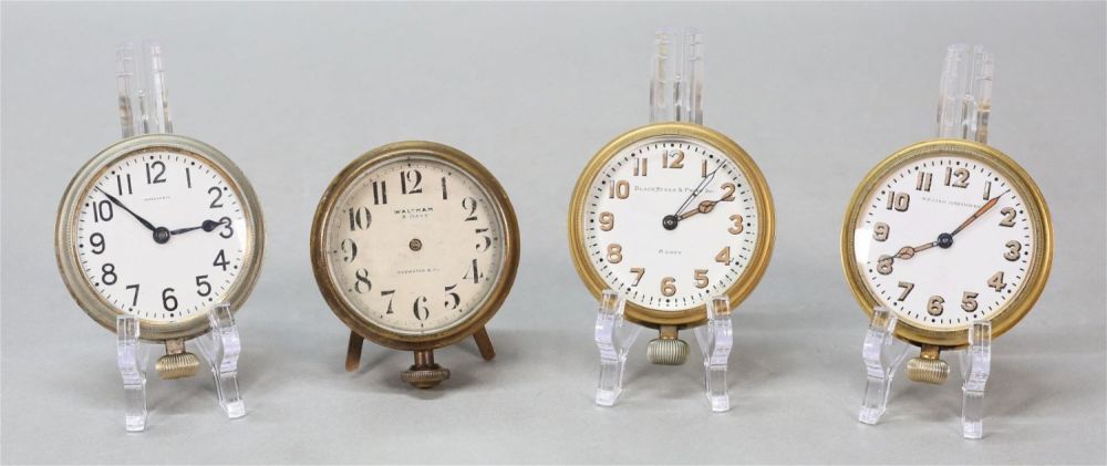 Lot 344: 4 Car Clocks Tiffany, Waltham, Black Starr & Frost