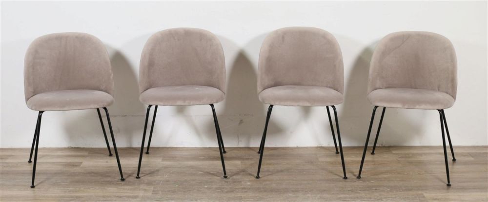 Lot 206: Four Eames Style Side Chairs by Rove Concepts