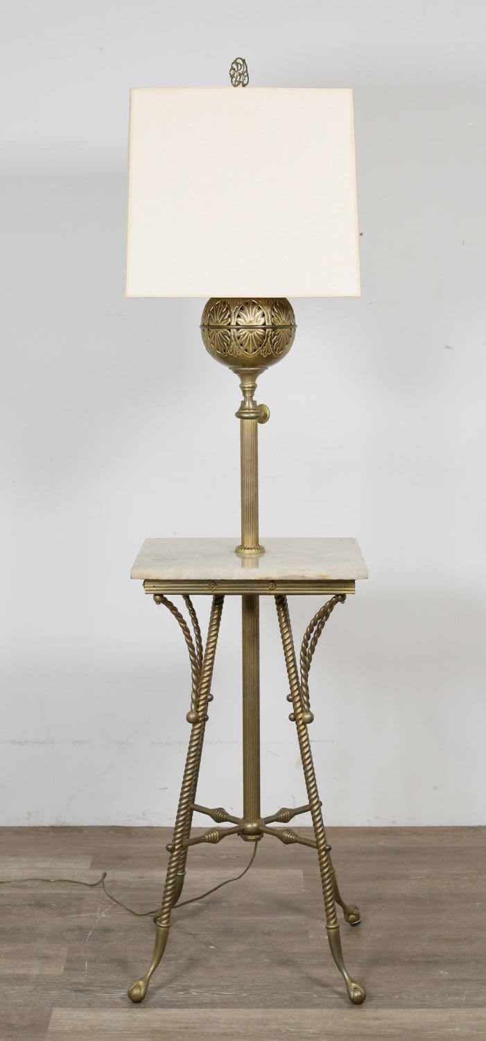 Lot 315: Bradley and Hubbard Style Victorian Piano Lamp
