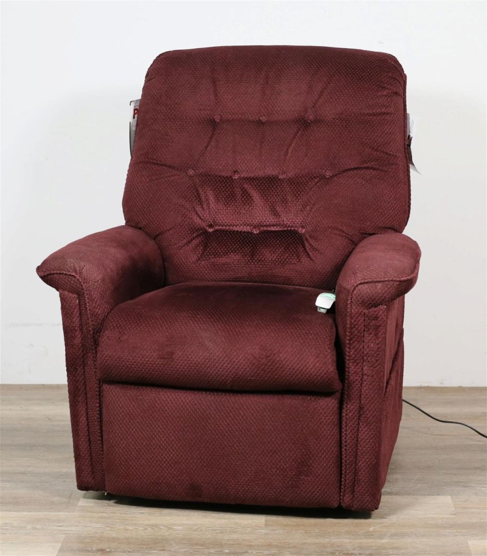 Lot 319: Pride Burgundy Lift Chair