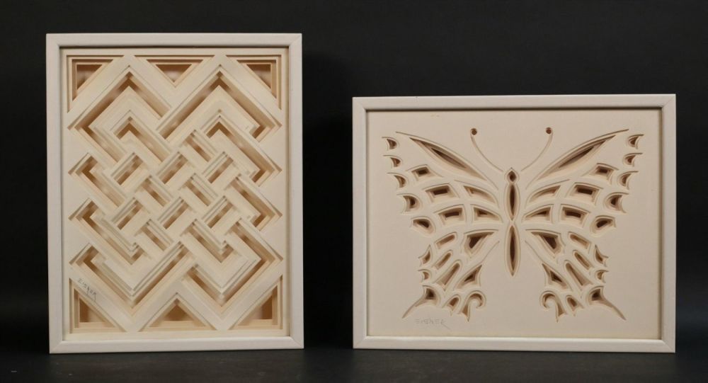 Lot 216: 2 Jack Eisner Cut Paper Works