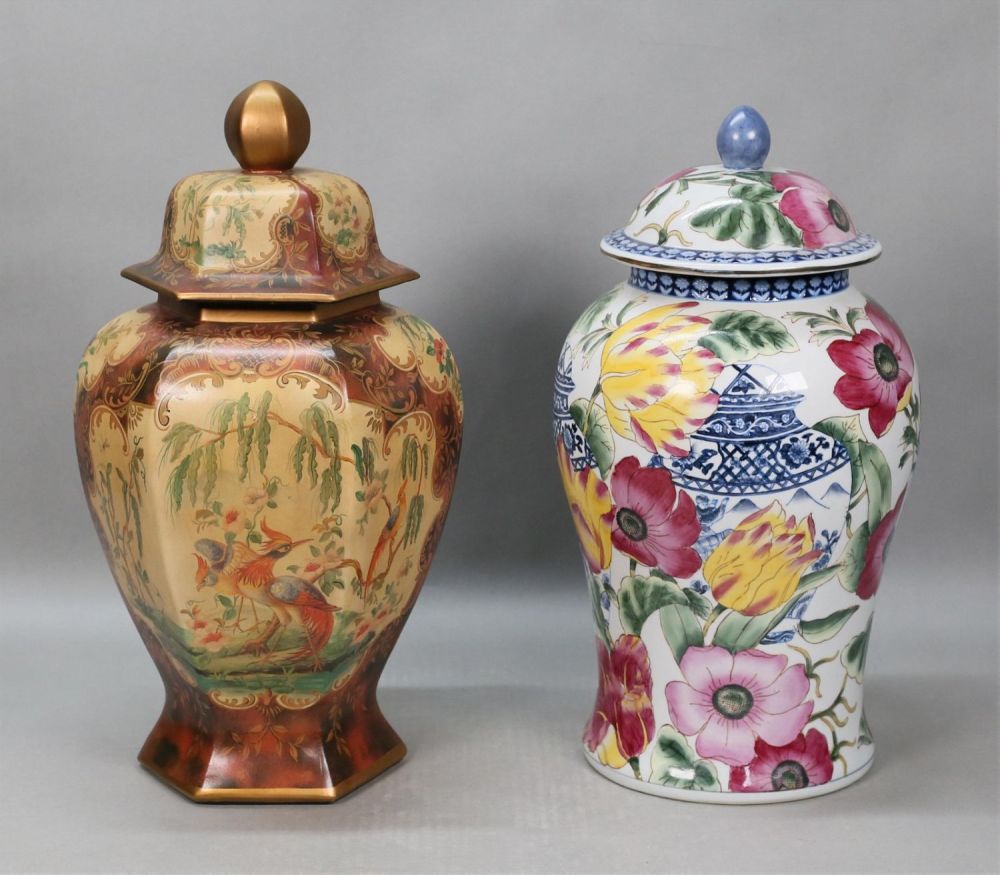 Lot 231: 2 Chinese Porcelain Ginger Jars