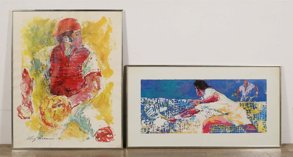 Lot 283: 2 LeRoy Neiman Sports Prints Baseball & Tennis