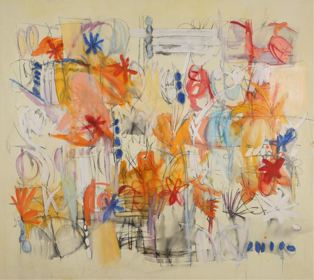 Lot 285: Gabriela Goldstein Oil on Canvas Abstract