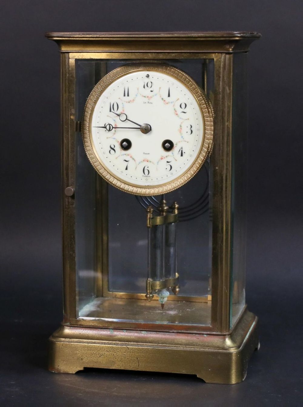 Lot 296: Le Roy French Mantel Clock AD Mougin
