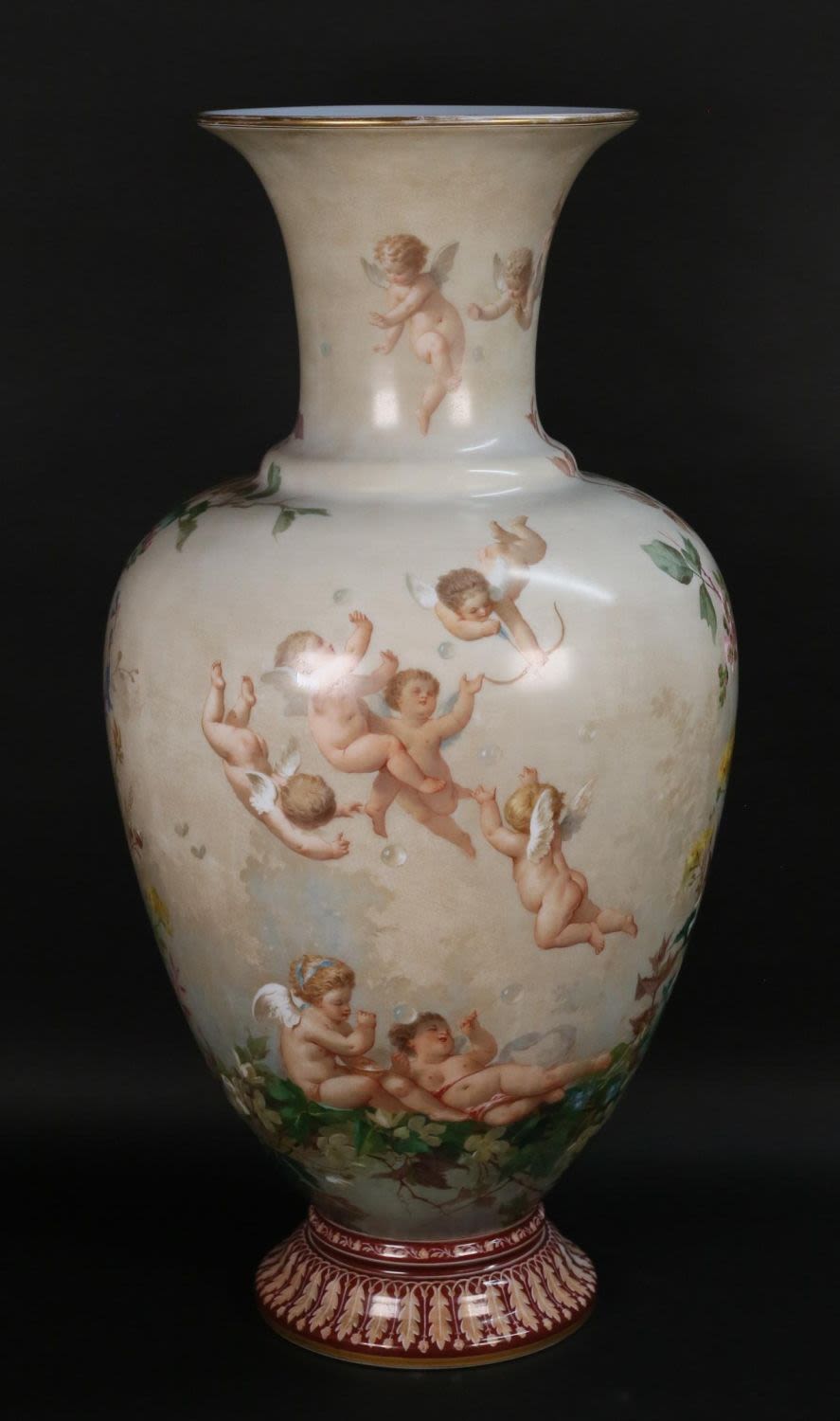 Lot 313: Vienna Style Porcelain Vase
