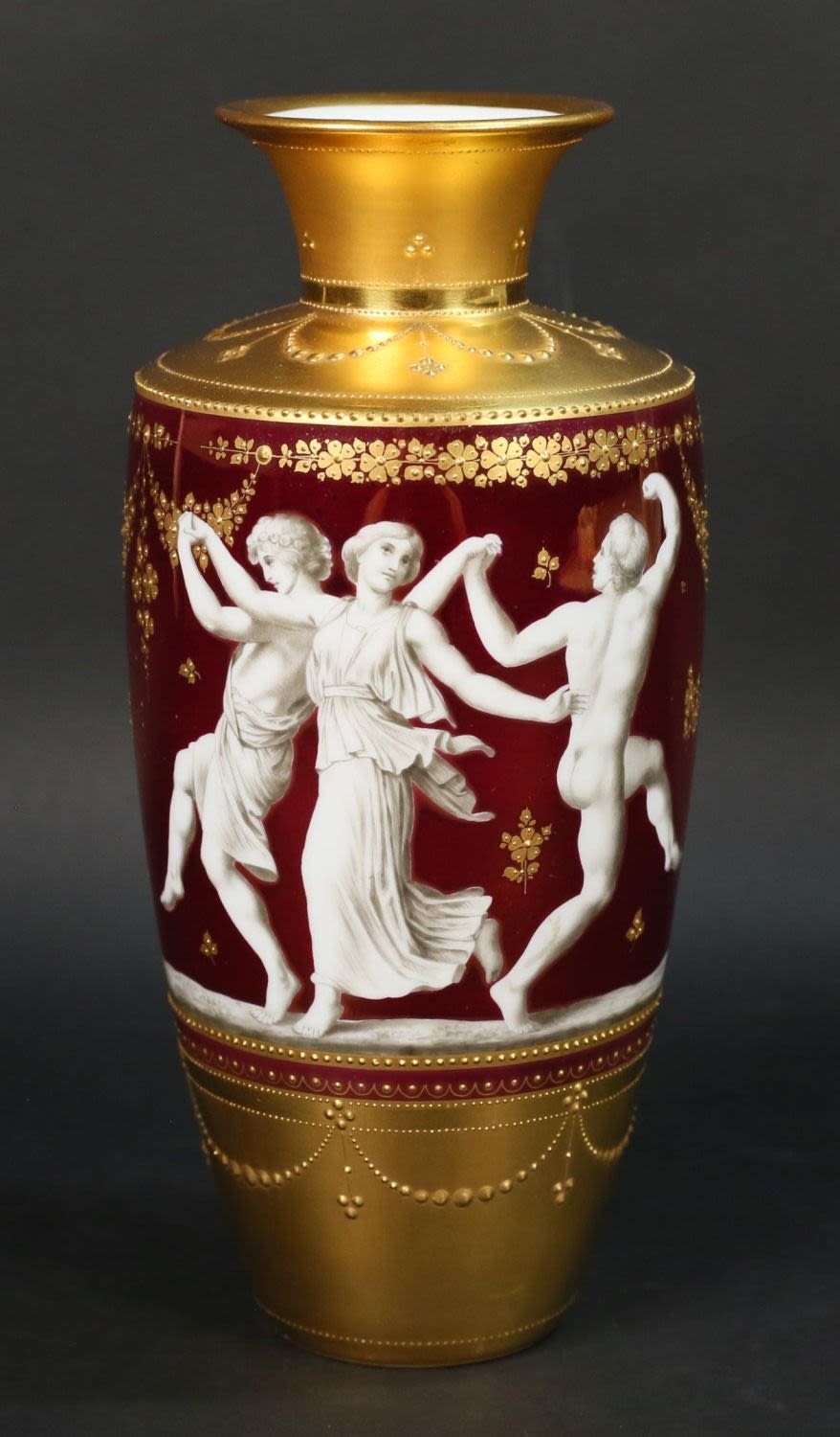 Lot 319: KPM Porcelain Vase Neoclassical Scene