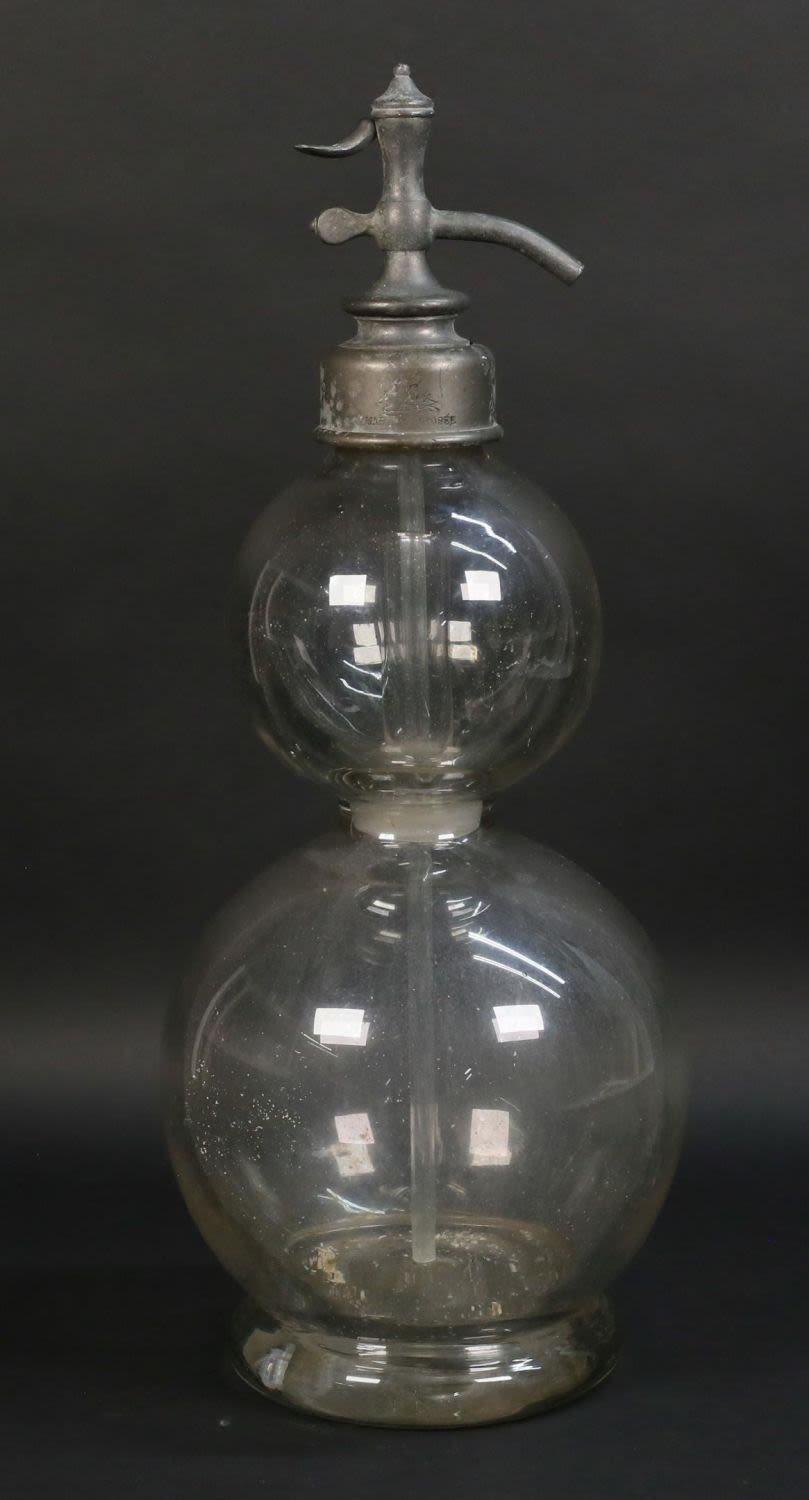 Lot 326: Vintage D Fevre French Double Gourd Seltzer Bottle