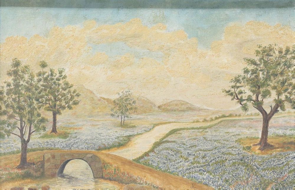 Lot 336: Oil on Board Landscape