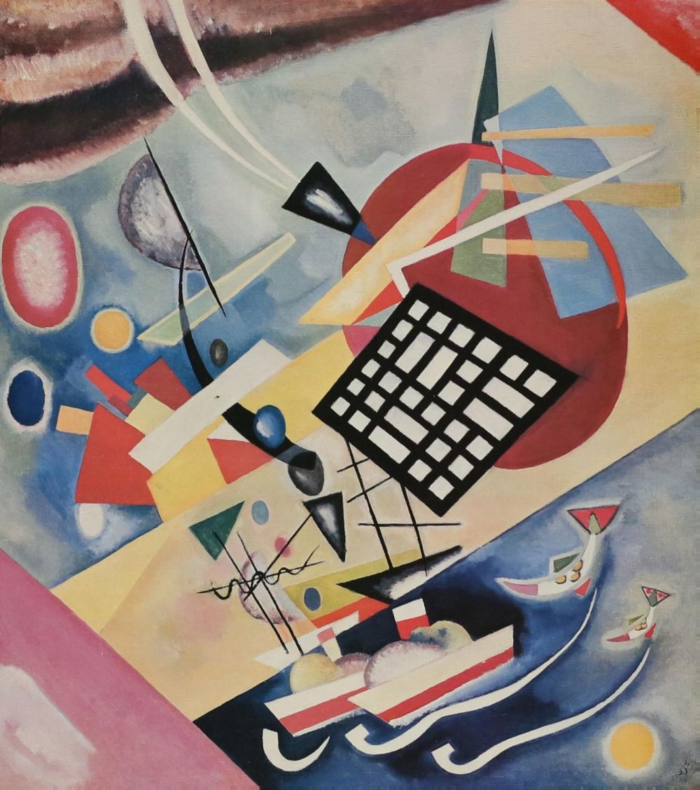Lot 352: After Wassily Kandinsky Print Black Frame