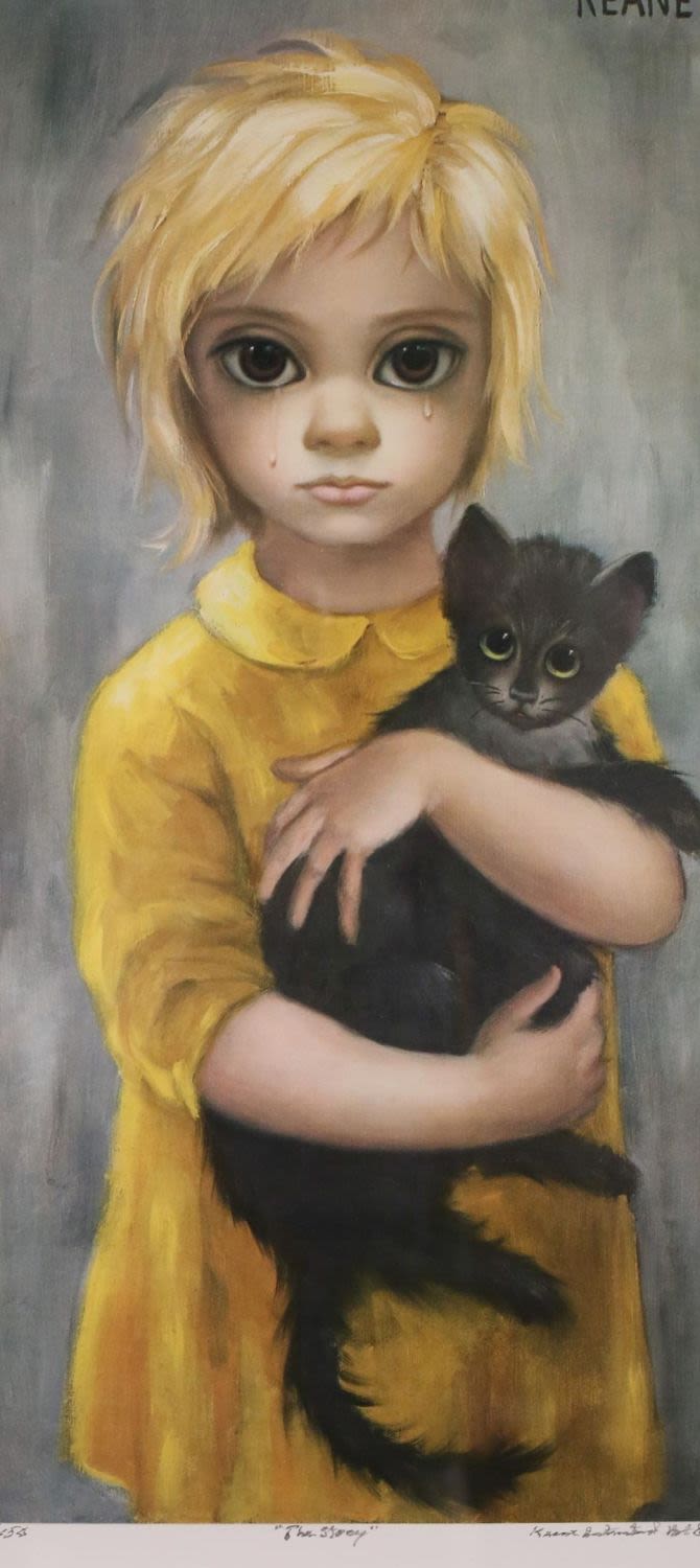 Lot 359: After Margaret Keane Print The Stray
