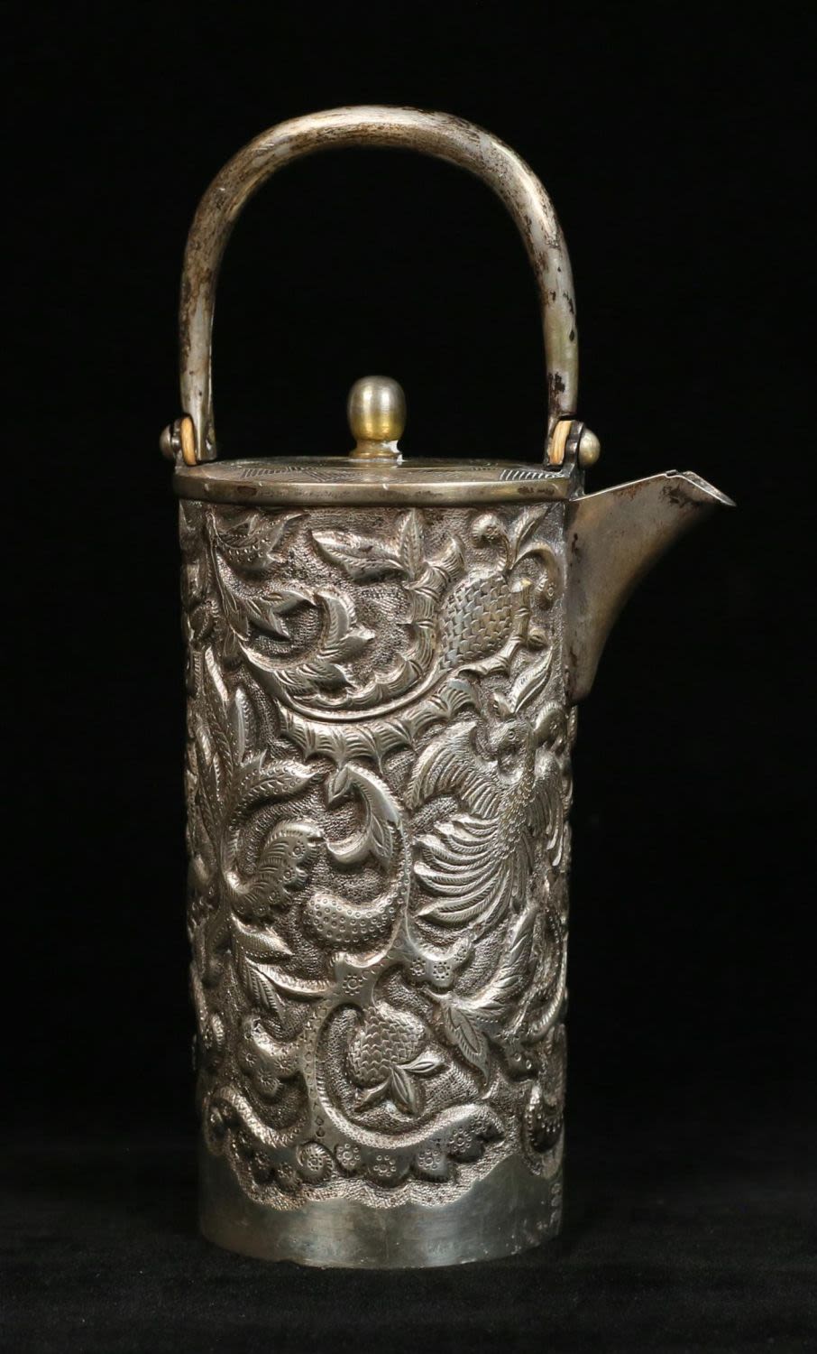 Lot 375: Russian 84 Silver Demitasse Pot