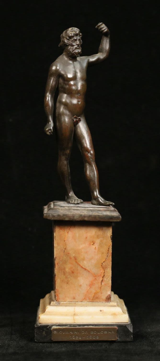 Lot 397: After Giovanni Da Bologna Bronze Male Nude