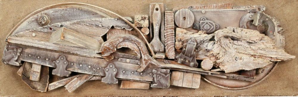 Lot 429: James Tobey Found Object Mixed Media Sculpture