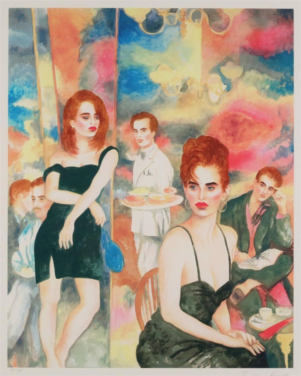Lot 180: Joanna Zjawinska Serigraph Love Life & Money