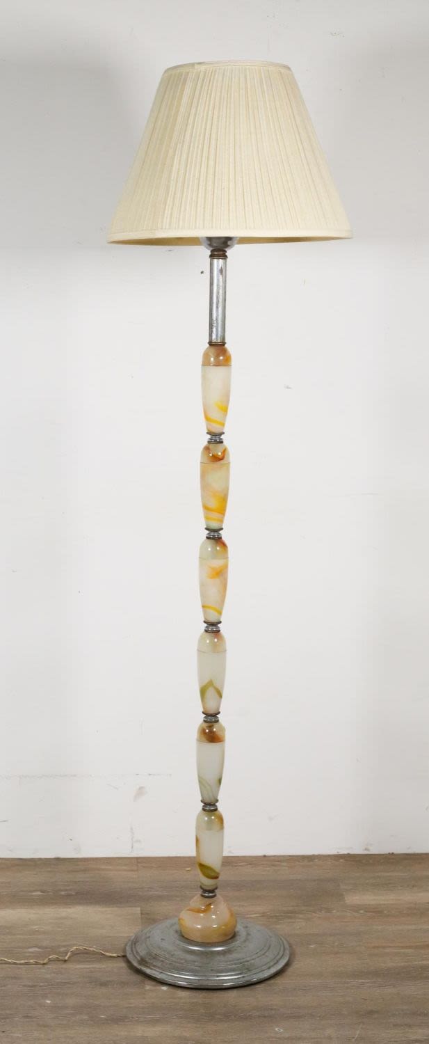 Lot 255: Mid Century Modern Murano Style Glass Floor Lamp