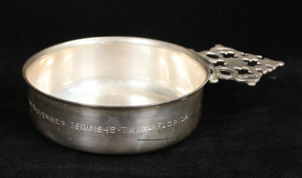 Lot 264: Sterling Porringer