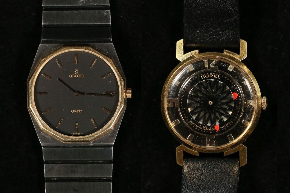 Lot 295: 2 Men's Watches Concord Mariner & Borel Cocktail