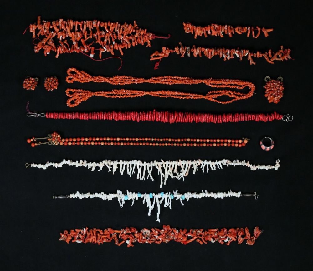 Lot 324: Collection of Coral Jewelry