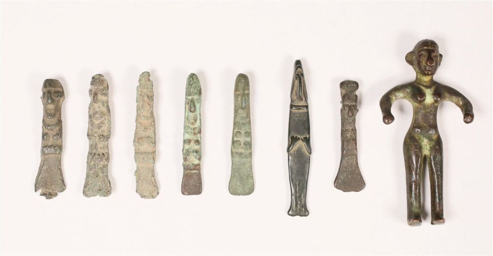 Lot 331: Celtic Style Bronze Votive Figures