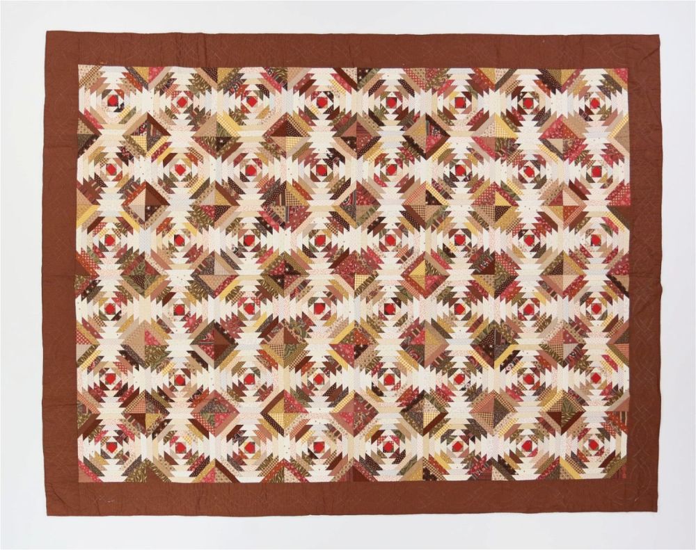 Lot 156: Pineapple / Windmill Blade Quilt