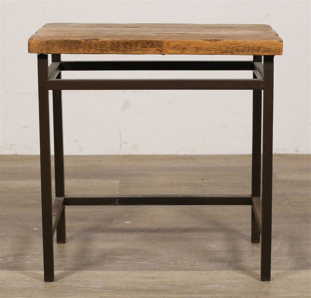 Lot 214: Contemporary Rustic Side Table