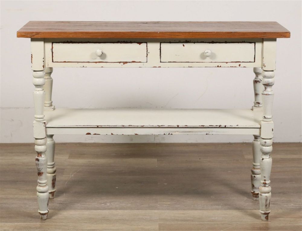Lot 215: Rustic Farmhouse Style Entryway Table