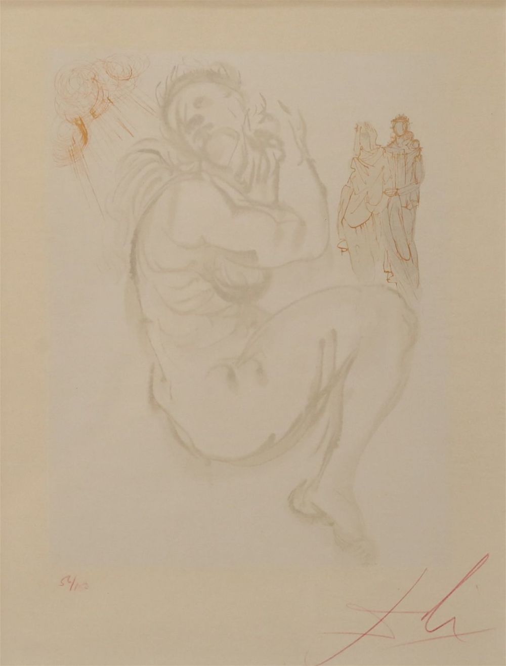 Lot 267: After Salvador Dali Lithograph Purgatory 19
