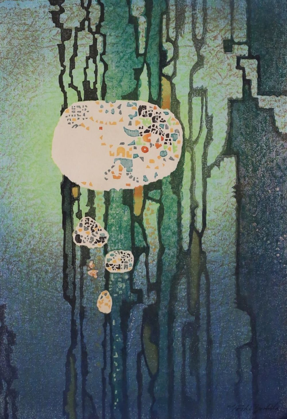 Lot 273: Toshi Yoshida Woodblock Print Light & Shadow