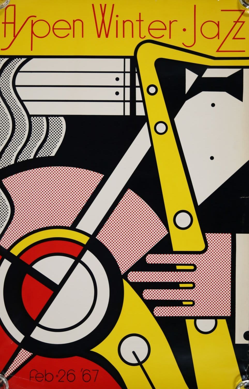 Lot 277: Roy Lichtenstein Screenprint Aspen Jazz Poster