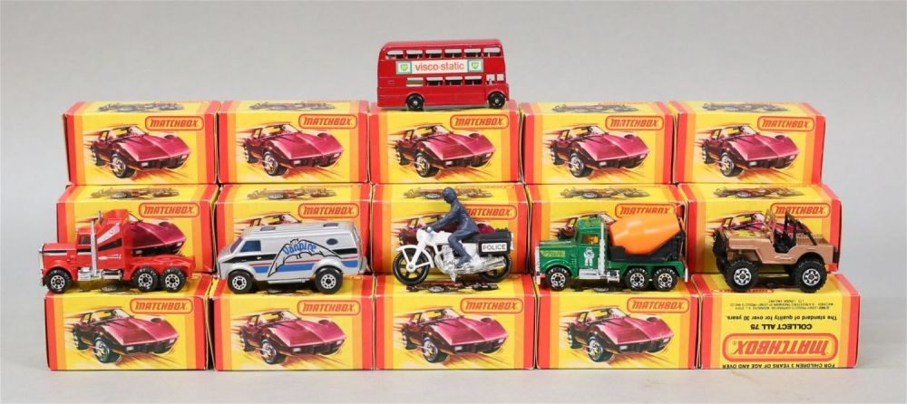 Lot 296: 31 Vintage Matchbox Lesney Die-Cast Cars & Trucks