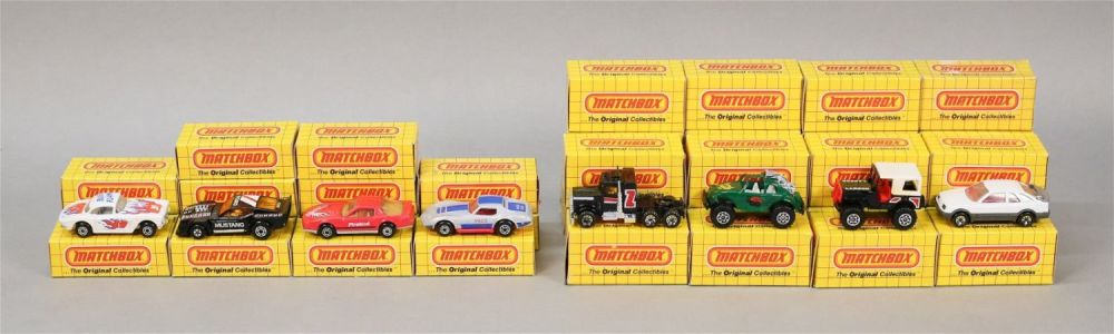 Lot 297: 38 Vintage Matchbox Cars & Trucks 1980s