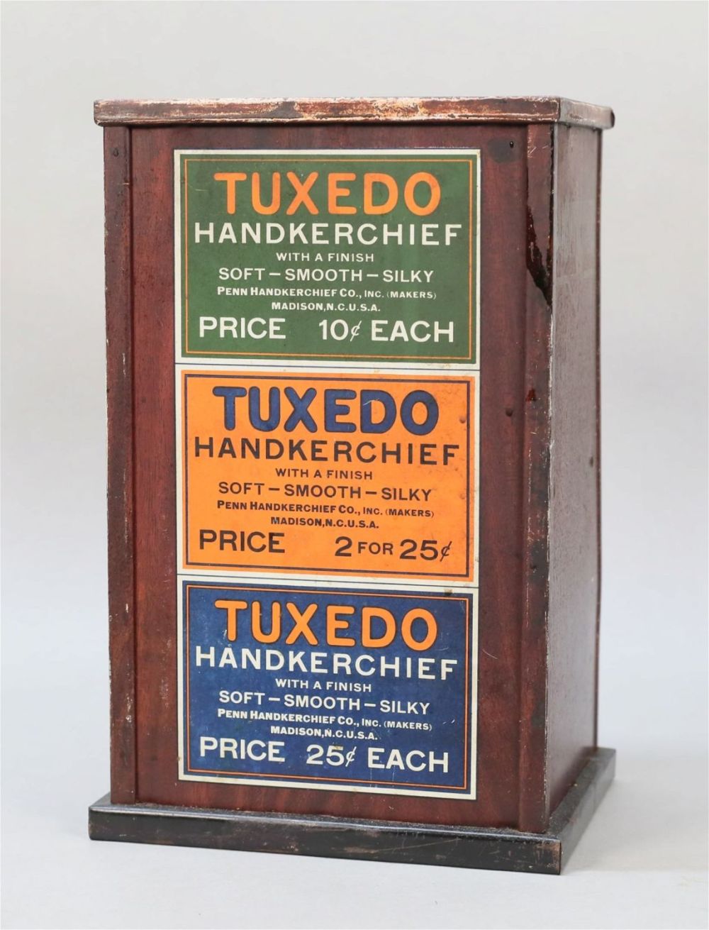Lot 362: Tuxedo Handkerchief Store Display