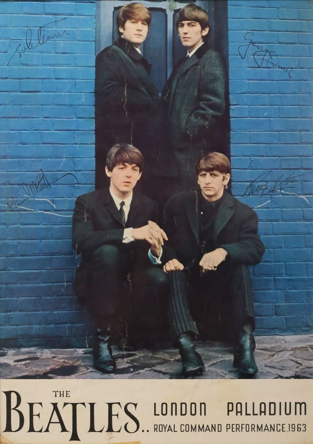 Lot 390: The Beatles London Palladium 1963 Concert Poster