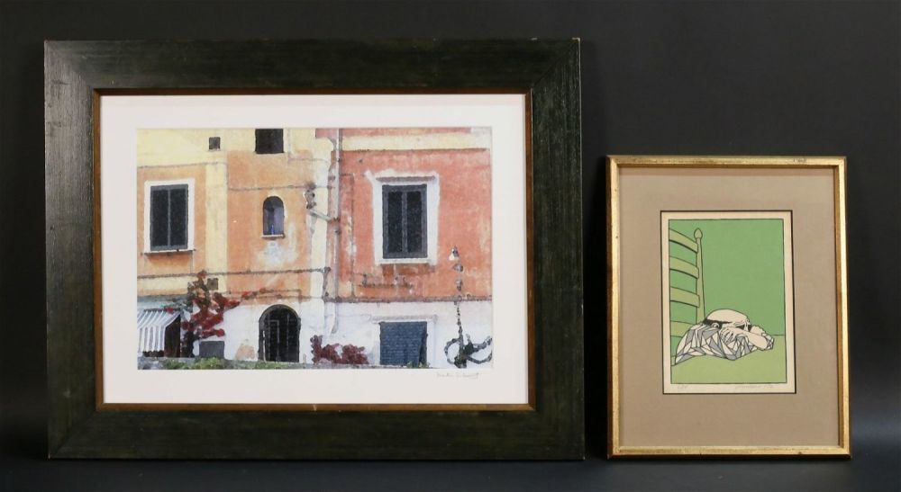 Lot 337: 2 Piece Art Lot W. Cordaro, Martin Schwartz