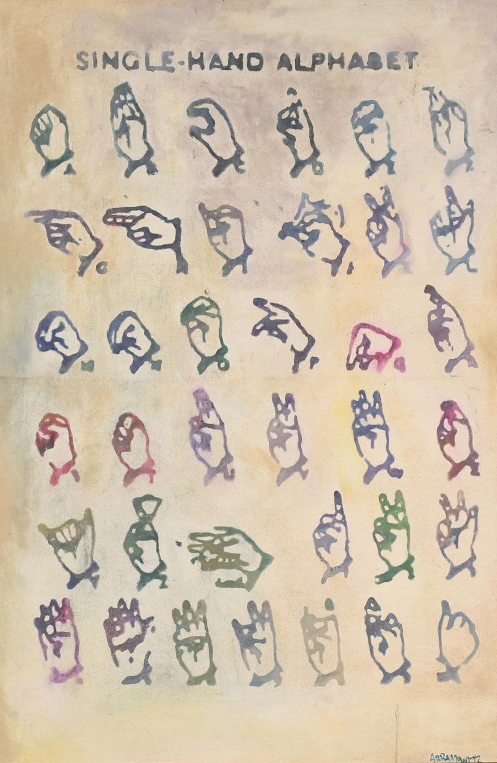 Lot 338: Benjamin Abramowitz Mixed Media on Canvas