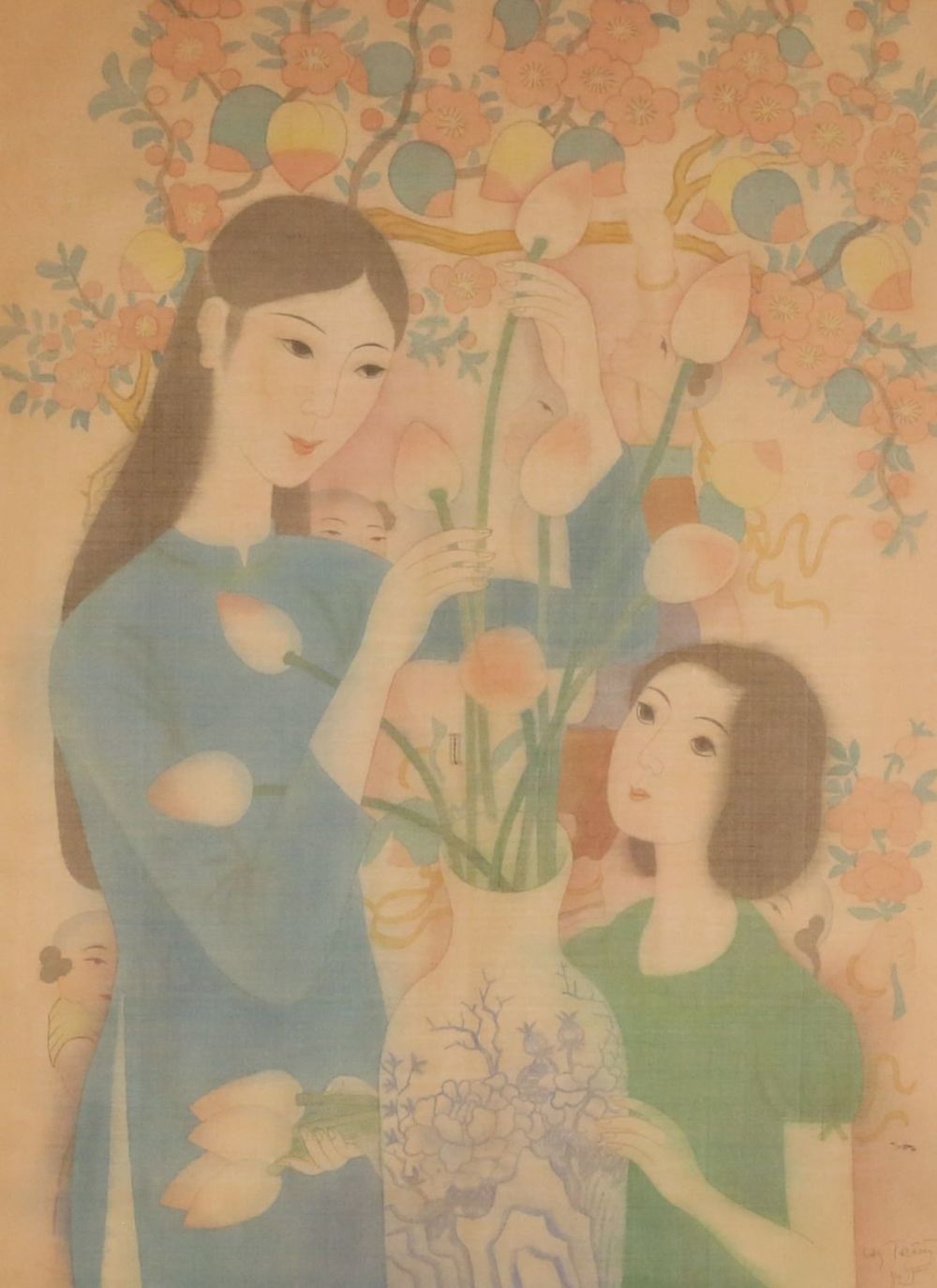 Lot 340: Signed Vietnamese Painting on Silk