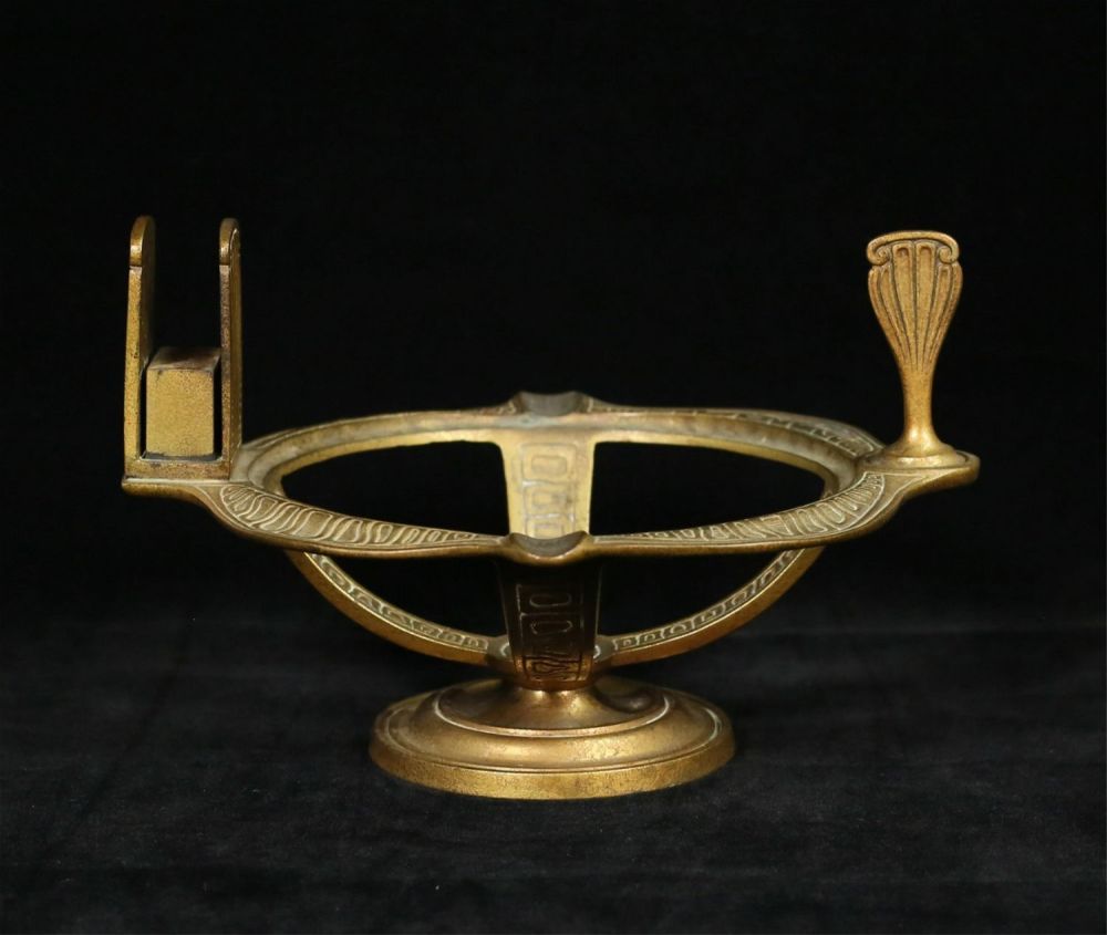 Lot 231: Tiffany Studios Etruscan Match Stand