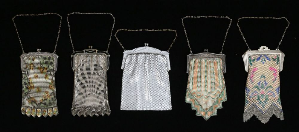 Lot 232: 5 Whiting & Davis Mesh Bags